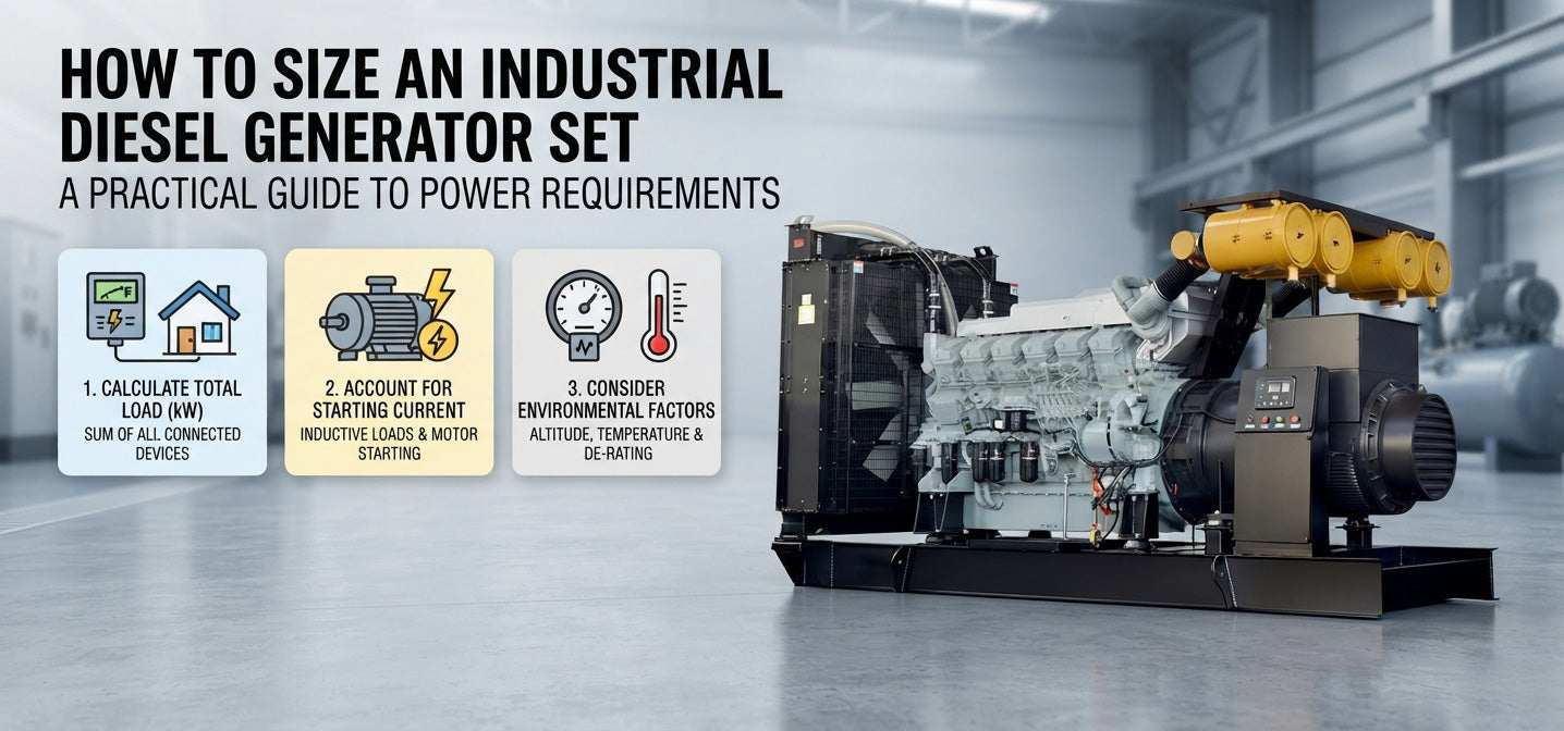 How to Size an Industrial Diesel Generator Set for Your Power Requirements